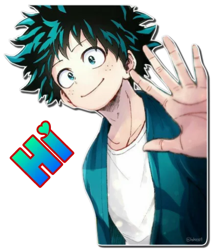 👋 Стикер «Midoriya Izuku [รקร]» для Telegram