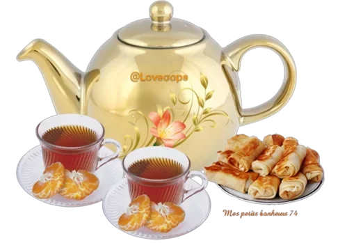 Стикерпак Tea Time for girls and boyd для Telegram — скачать