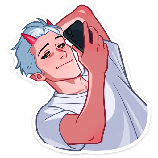 ☺️ Стикер «Поставляется как стиль к набору -> [Дьявол и Дьяволица]» для Telegram