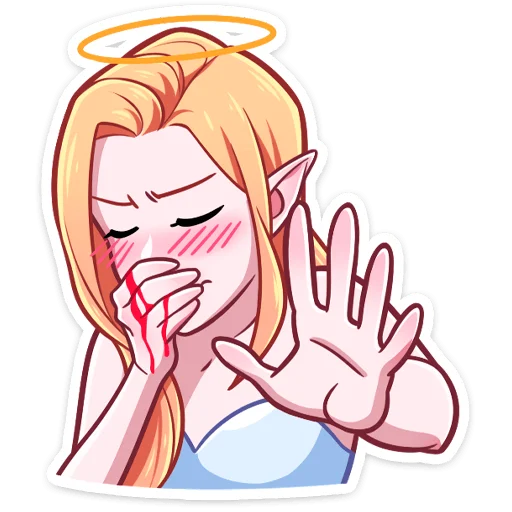 🤧 Стикер «Поставляется как стиль к набору -> [Дьявол и Дьяволица]» для Telegram
