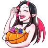 🎃 Эмодзи «Дьяволица В Виде» для Telegram