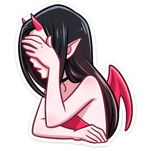 🤦‍♀️ Стикер «Синяя Дьяволица Даниэла» для Telegram