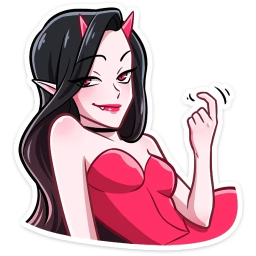 😏 Стикер «Синяя Дьяволица Даниэла» для Telegram