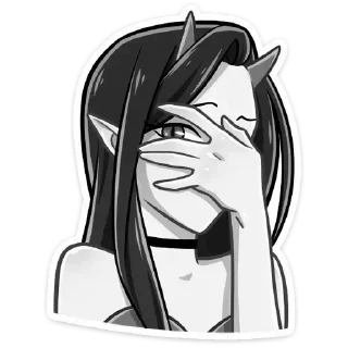 🫣 Стикер «Дьяволица» для Telegram