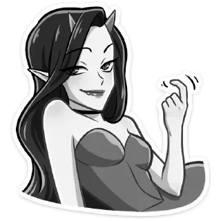 🔞 Стикер «Дьяволица» для Telegram