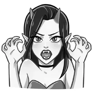 👹 Стикер «Дьяволица» для Telegram