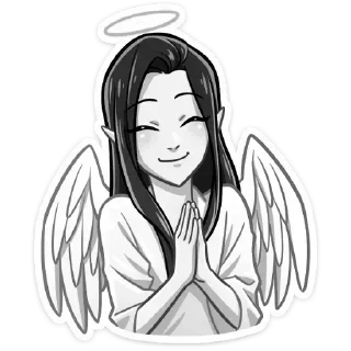 🙏 Стикер «Дьяволица» для Telegram