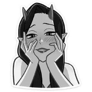 🥰 Стикер «Дьяволица» для Telegram
