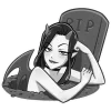 🔞 Эмодзи «Дьяволица Чб» для Telegram