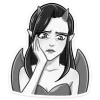 🔞 Эмодзи «Дьяволица Чб» для Telegram