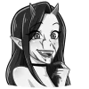 🔞 Эмодзи «Дьяволица Чб» для Telegram