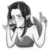 🔞 Эмодзи «Дьяволица Чб» для Telegram