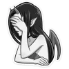 🔞 Эмодзи «Дьяволица Чб» для Telegram