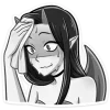 🔞 Эмодзи «Дьяволица Чб» для Telegram