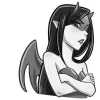 🔞 Эмодзи «Дьяволица Чб» для Telegram