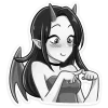 🔞 Эмодзи «Дьяволица Чб» для Telegram