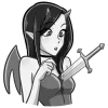 🔞 Эмодзи «Дьяволица Чб» для Telegram