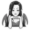 🔞 Эмодзи «Дьяволица Чб» для Telegram