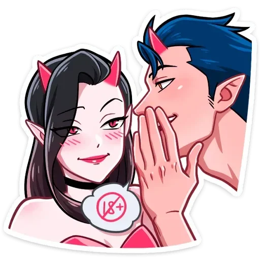 😋 Стикер «Адская любовь» для Telegram
