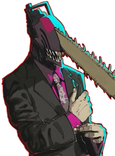 😈 Стикер «Denji Chainsaw Man» для Telegram