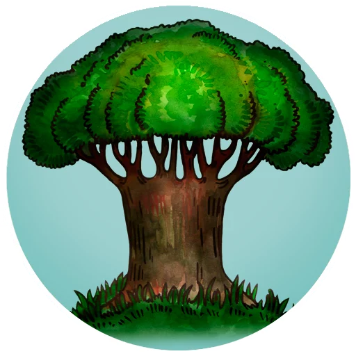 🌳 Стикер «DEREVOROD» для Telegram