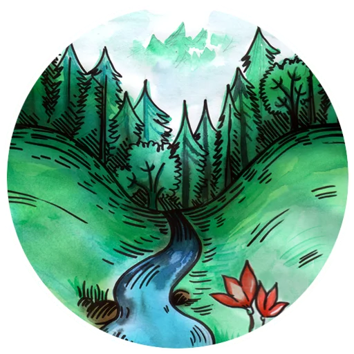 ⛰ Стикер «DEREVOROD» для Telegram