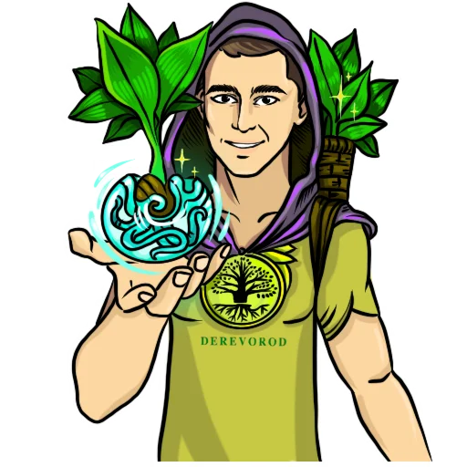 💚 Стикер «DEREVOROD» для Telegram