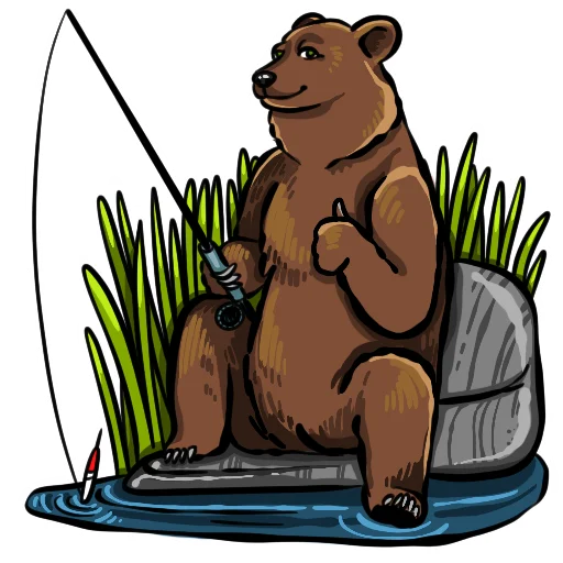 🎣 Стикер «DEREVOROD» для Telegram