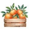 🍊 Эмодзи «Новогодняя Акварель» для Telegram
