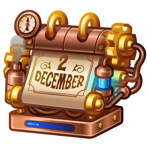 🎁 Эмодзи «Desk Calendar Crafted» для Telegram