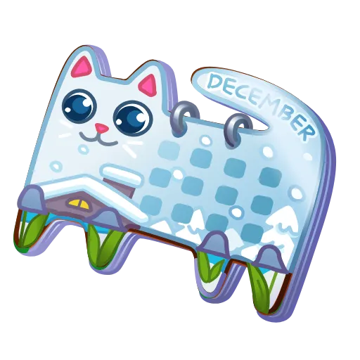 🎁 Эмодзи «Desk Calendar Crafted» для Telegram