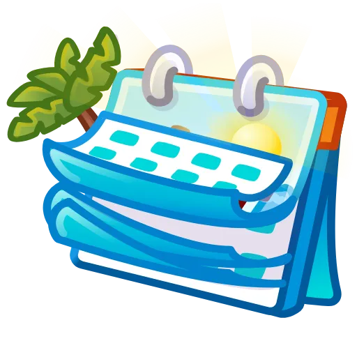 🎁 Эмодзи «Desk Calendar Crafted» для Telegram