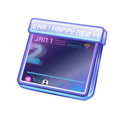 🎁 Эмодзи «Desk Calendar Crafted» для Telegram