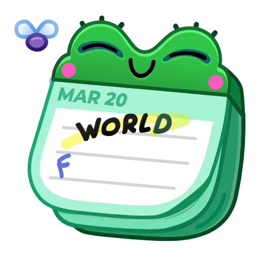 🎁 Эмодзи «Desk Calendar Crafted» для Telegram