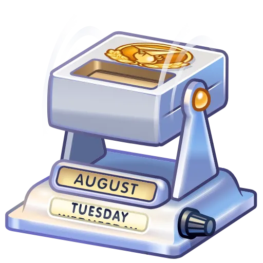 🎁 Эмодзи «Desk Calendar Crafted» для Telegram