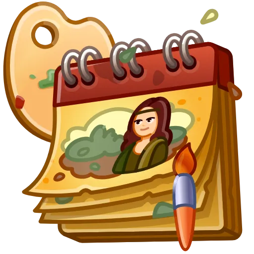 🎁 Эмодзи «Desk Calendar Crafted» для Telegram