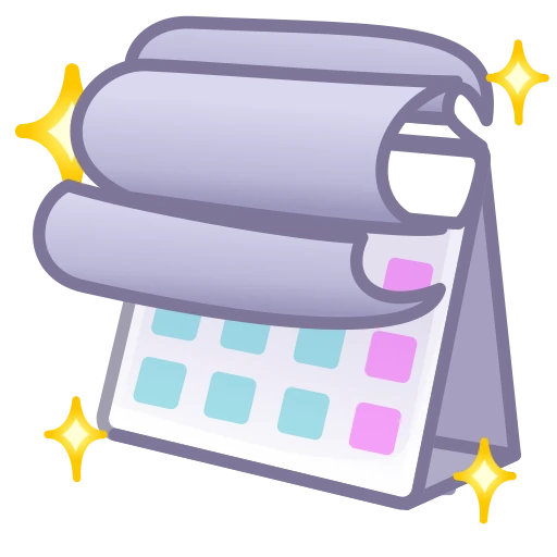 💎 Стикер «Desk Calendar» для Telegram