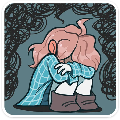 😭 Стикер «Детектив Энни» для Telegram
