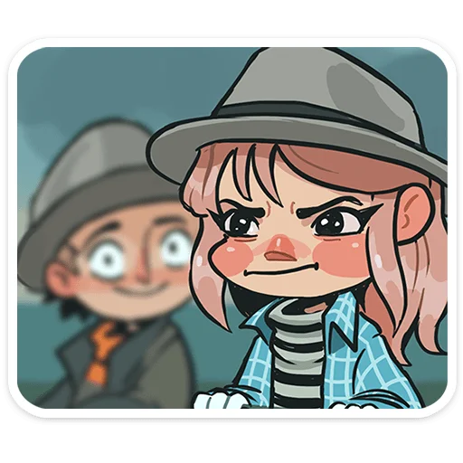 😐 Стикер «Детектив Энни» для Telegram