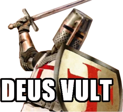 Стикерпак DEUS VULT для Telegram — скачать