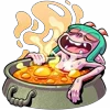 🛀 Эмодзи «Чертовка Лу» для Telegram