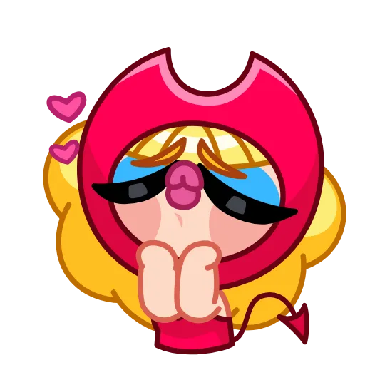 ❤ Эмодзи «Чертовка Агнес» для Telegram