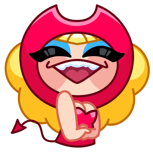 😄 Эмодзи «Чертовка Агнес» для Telegram