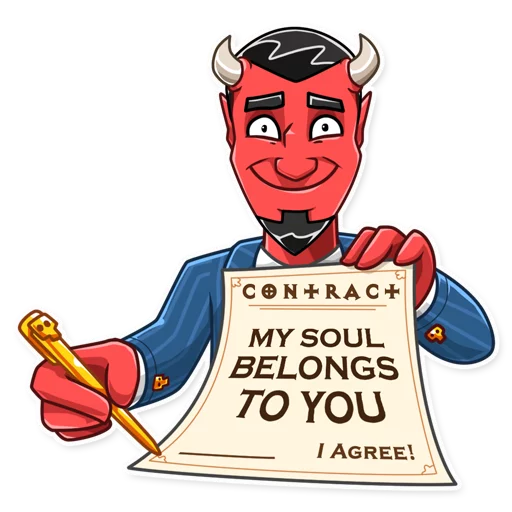 ✍ Стикер «Devil In You» для Telegram