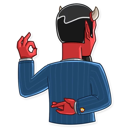 🤞 Стикер «Devil In You» для Telegram