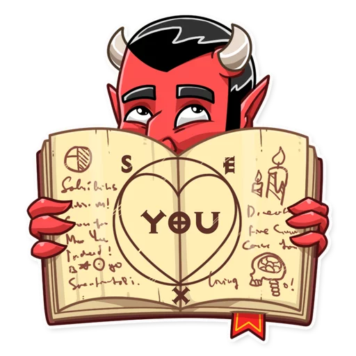 ❤ Стикер «Devil In You» для Telegram