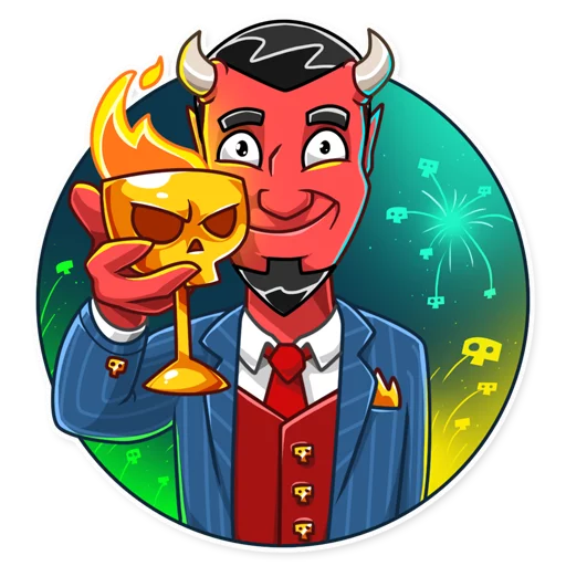 🎆 Стикер «Devil In You» для Telegram