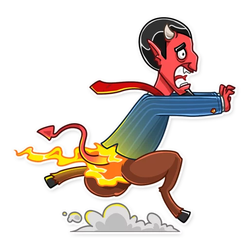 🏃 Стикер «Devil In You» для Telegram