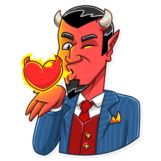 😘 Стикер «Devil In You» для Telegram