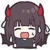 😣 Эмодзи «Devilish Menhera» для Telegram